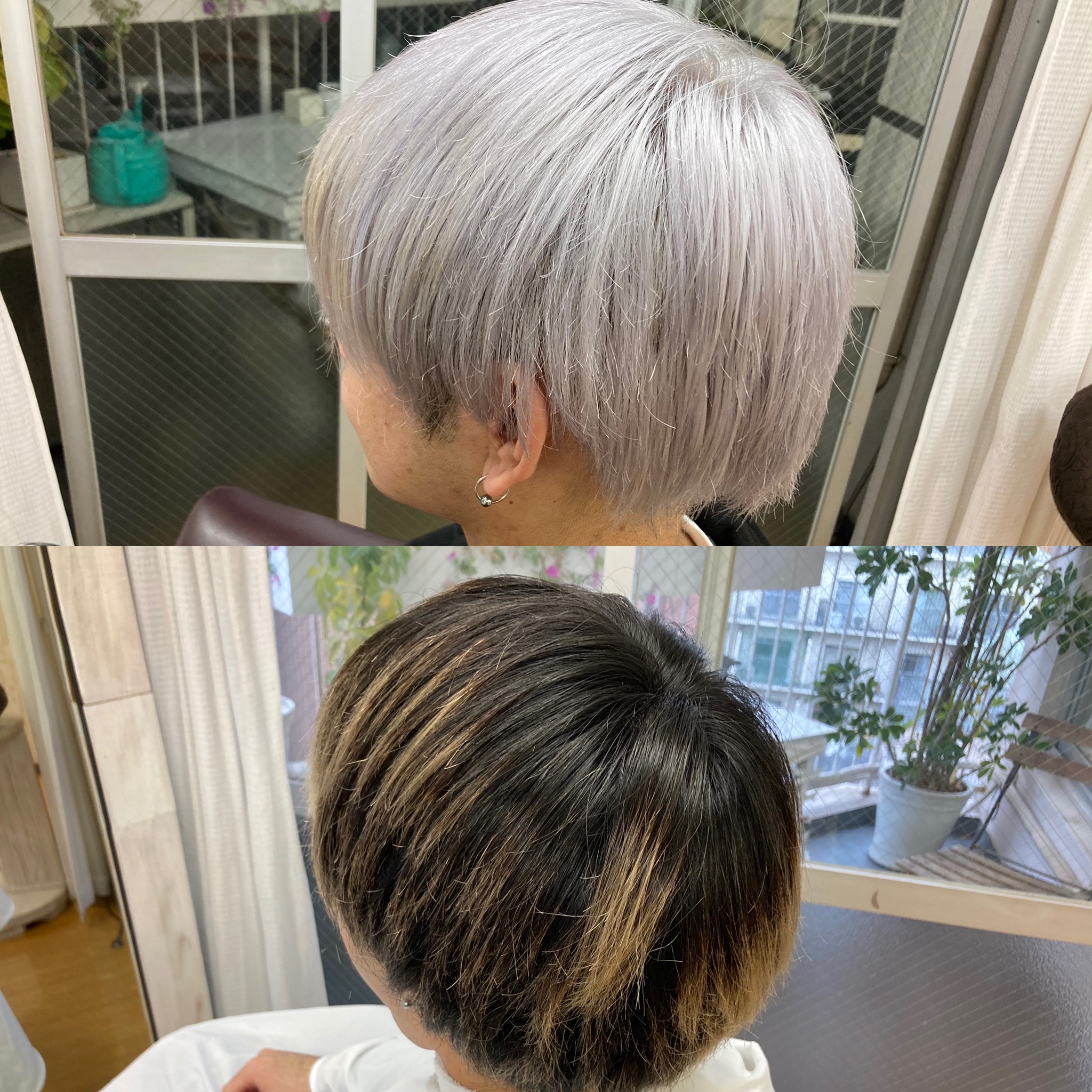 ホワイトカラーな髪へ ホワイトブリーチの回数3回で髪色が白になる カラーの申し子 福岡にあるカラーが人気の美容室