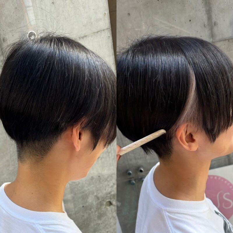 隠れるインナーカラー