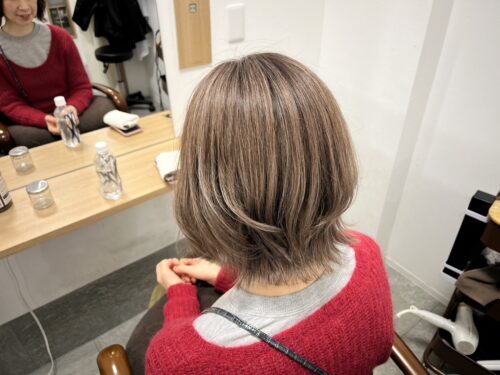 白髪ぼかしハイライト